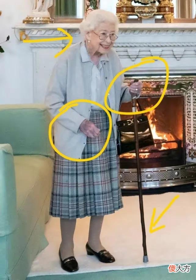 【爱历史】女王临终前最后亮相照片细节瞩目:手背遍布青斑,消瘦干瘪惹人心疼