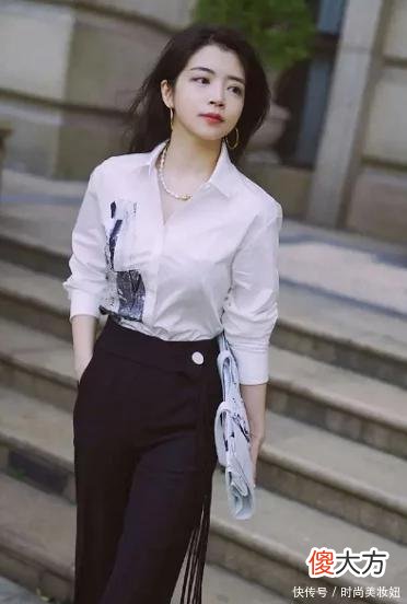 【时尚一点】三木把衬衫穿出高定范，这样搭配高级洋气，照穿美腻了