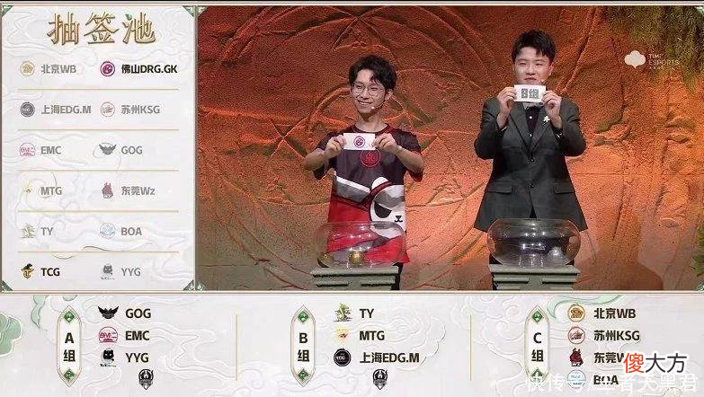 【游戏迷】挑战者杯抽签公布，A组没有KPL队伍，B组和C组一样，没有死亡之组