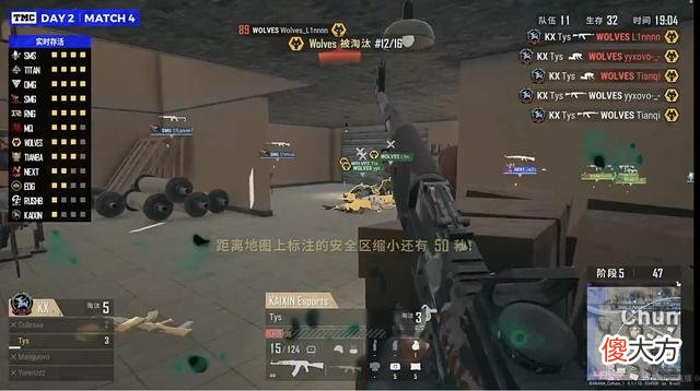 【游戏世界】虎牙天命杯第二日：kaixin战队火力全开，独狼太阳神以一敌三！