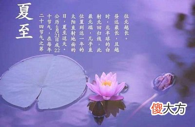 2020年夏至是几月几号几点？夏至这天下雨好不好？