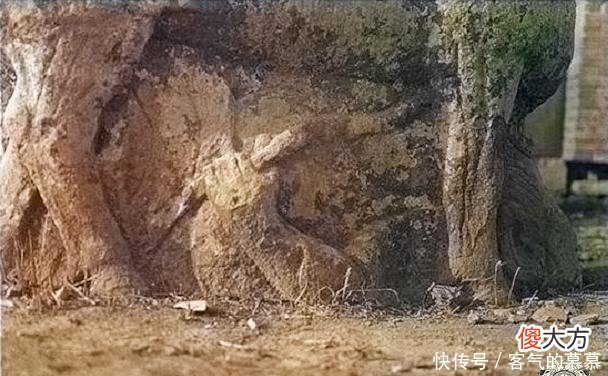 【历史故事】百年前的霍去病墓老照片：外形似祁连山，图5“马踏匈奴”很霸气
