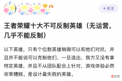 【游戏世界】王者荣耀：玩家盘点的10大不可反制的英雄，你认同吗？