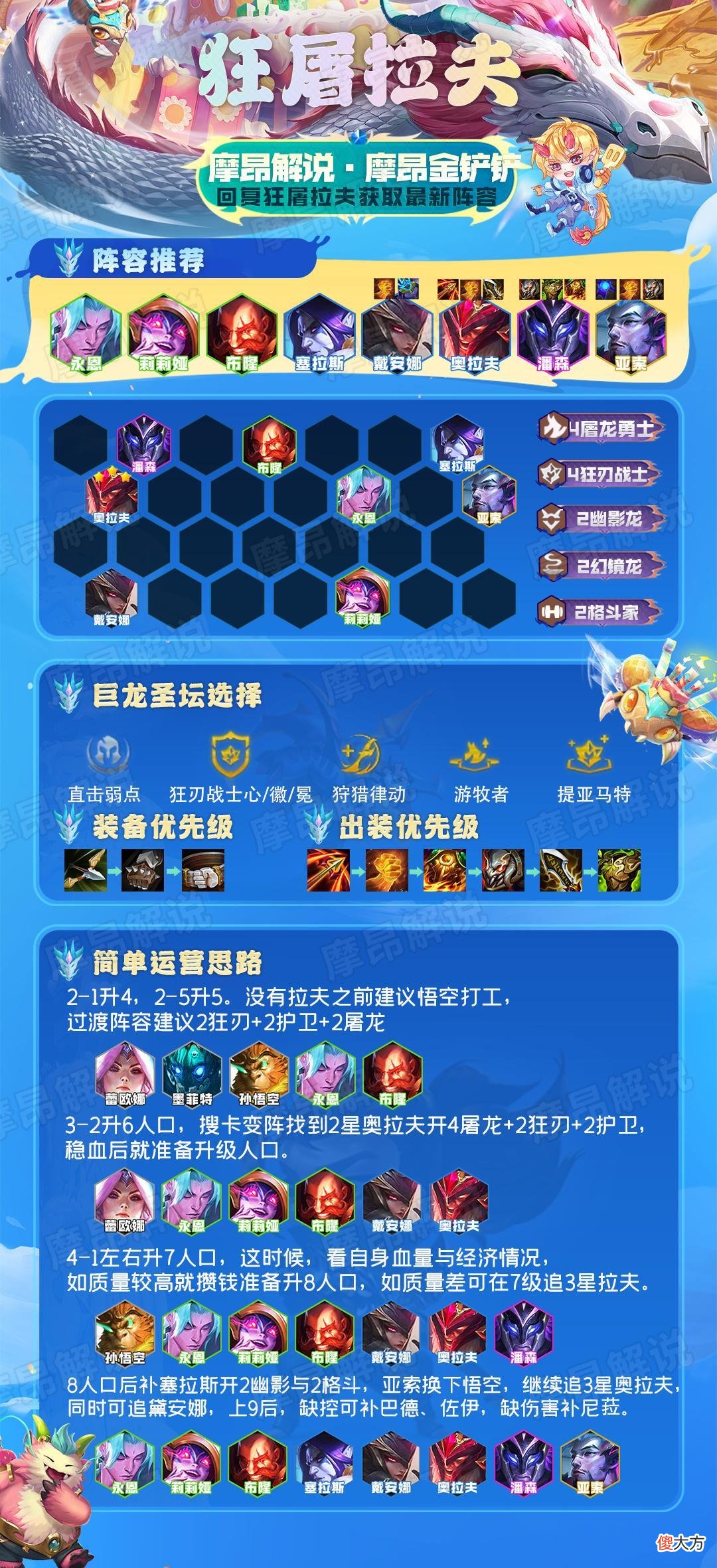 【游戏迷】云顶：隐秘S级「狂屠拉夫」，屠龙者永不为奴，同行少，登顶率高